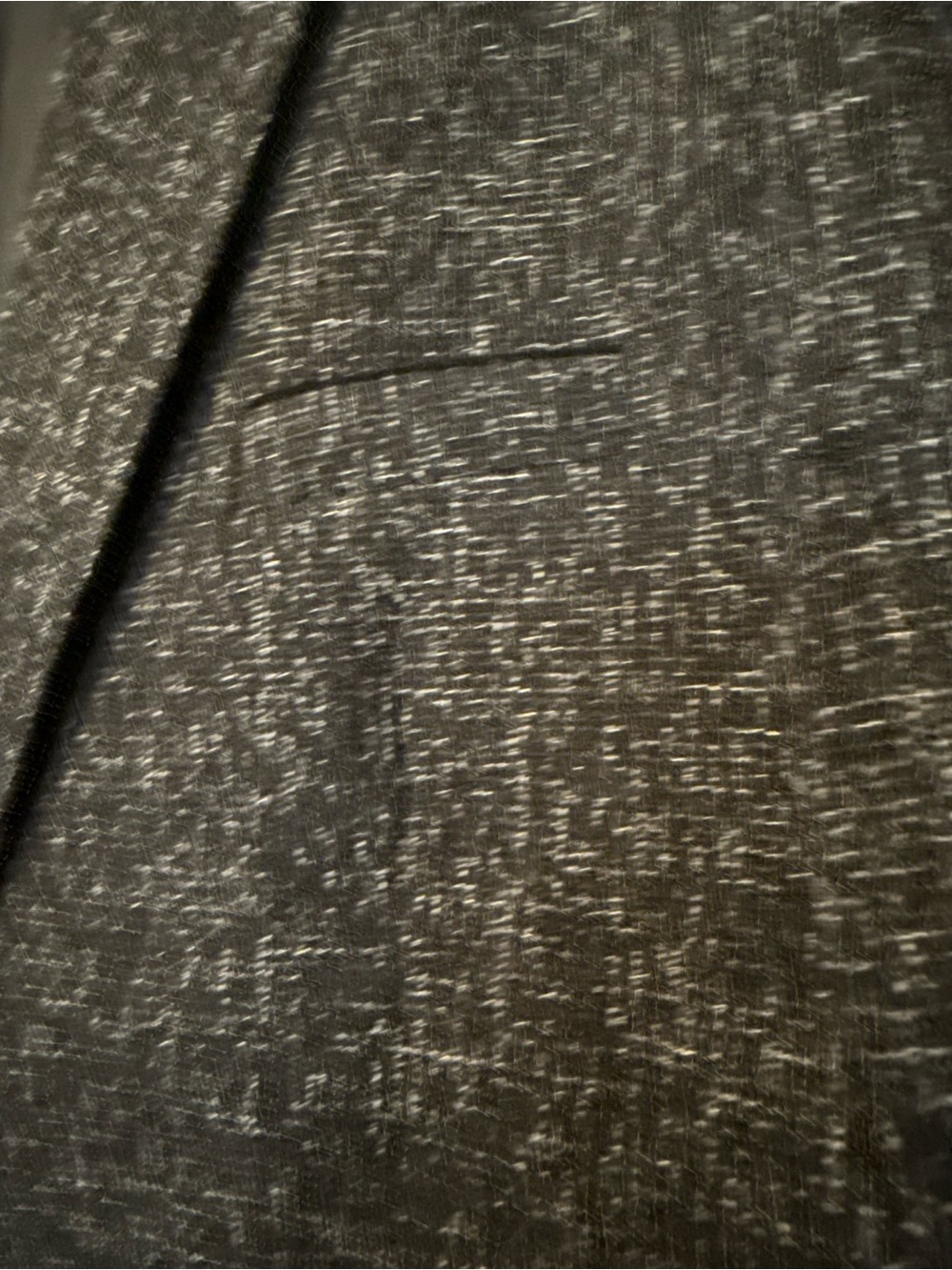 Men's Charcoal Textured Blazer - Classic Tailored Jacket - Picture 3 of 7